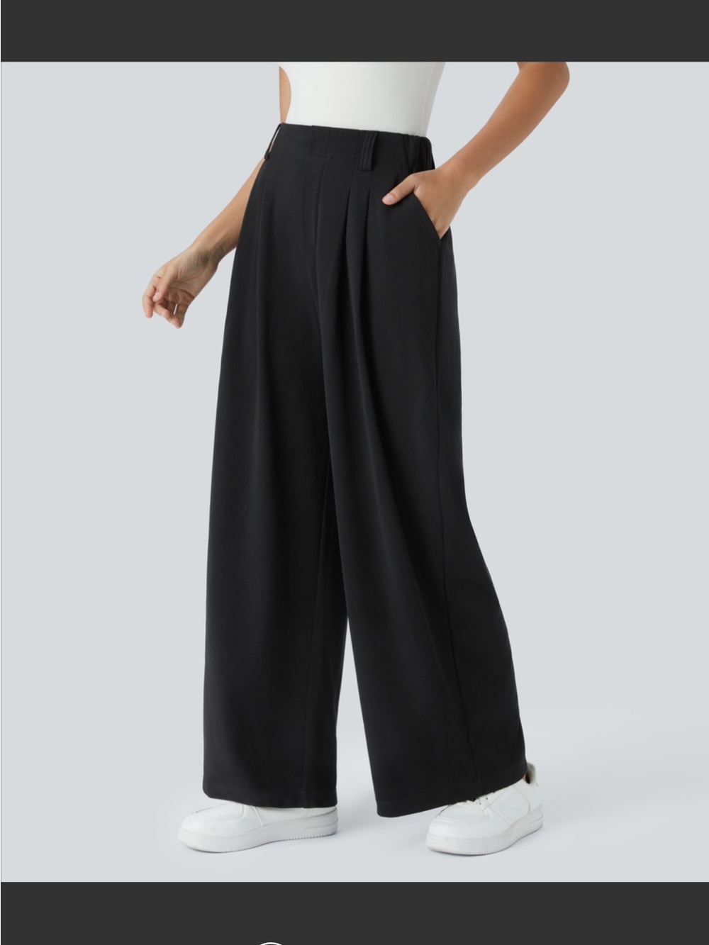 Halara Flex High Waisted Pocket
Wide Leg Waffle Work sz Lg Tall